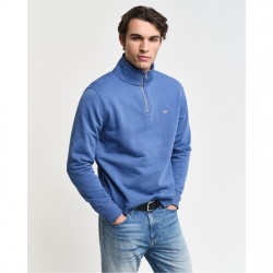 блуза,мъжки,ежедневни,облекла,мъжки,горнища,с,качулка,gant,shield,half,zip,sweatshirt,vintage,blue
