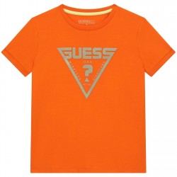 юношеска,тениска,детски,облекла,guess,short,sleeve,mini,me,t,shirt,juniors,orange,g381
