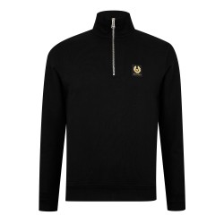 блуза,мъжки,горнища,с,качулка,belstaff,quarter,zip,sweatshirt,black