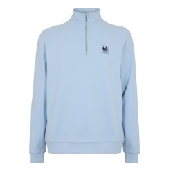 блуза,мъжки,горнища,с,качулка,belstaff,quarter,zip,sweatshirt,sky,blue
