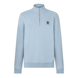 блуза,мъжки,горнища,с,качулка,мъжки,ежедневни,облекла,belstaff,quarter,zip,sweatshirt,mist,blue