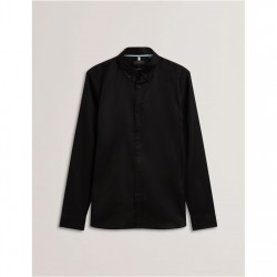 облекла,на,разпродажба,мъжки,ризи,ted,baker,allardo,regular,premium,oxford,shirt,black