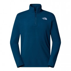 поларена,блуза,the,north,face,100,glacier,quarter,zip,fleece,top,midnight,petrol