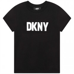 юношеска,тениска,детски,облекла,dkny,dkny,logo,t,shirt,juniors,black,09b