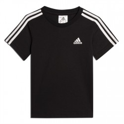 тениска,разпродажба,adidas,бебешки,облекла,детски,тениски,детски,облекла,adidas,stripe,essential,t,shirt,black,white