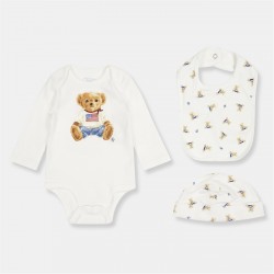 детски,3/4,панталони,polo,ralph,lauren,kids',bear,clothing,set,white,blue