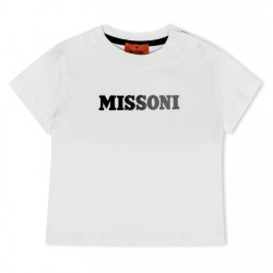 тениска,детски,3/4,панталони,missoni,kids',logo,print,regular,fit,t,shirt,white,black