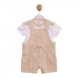 бебешки,облекла,mintini,baby,baby,top,and,dungaree,white,beige