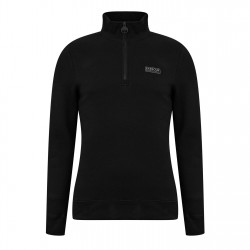 barbour,international,essential,half,zip,sweatshirt,black,blk,bk71