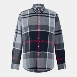 риза,с,дълъг,ръкав,мъжки,ризи,barbour,dunoon,long,sleeved,shirt,blue,granite
