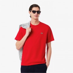 тениска,мъжки,тениски,lacoste,small,logo,t,shirt,red,240