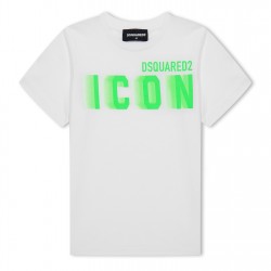 юношеска,тениска,детски,3/4,панталони,dsquared2,icon,t,shirt,juniors,wht,gren,dq10y