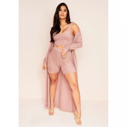 къси,панталони,дамски,къси,панталони,missy,empire,knit,high,waist,shorts,rose