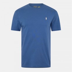 тениска,облекла,на,разпродажба,мъжки,тениски,polo,ralph,lauren,men's,regular,fit,custom,t,shirt,earth,blue