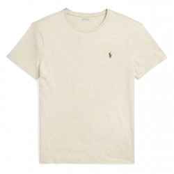 Тениска Polo Ralph Lauren Men's Regular Fit Custom T-Shirt - Dune Heather тениска,мъжки,тениски,polo,ralph,lauren,men's,regular,fit,custom,t,shirt,dune,heather