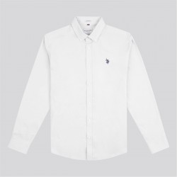us,polo,assn,poplin,ls,shirt,sn00,white,navy