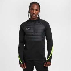 горнище,с,цип,разпродажба,nike,облекла,с,футболна,тема,футболни,горнища,nike,academy,winter,warrior,men's,therma,fit,1,2,zip,soccer,top,black,volt