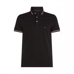 облекла,на,разпродажба,мъжки,тениски,tommy,hilfiger,tipped,slim,fit,polo,black,bds