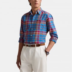 мъжки,ризи,polo,ralph,lauren,polo,oxford,chk,ls,sn05,berry,multi