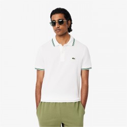 облекла,на,разпродажба,мъжки,тениски,lacoste,lacoste,tipped,polo,sn52,white,001