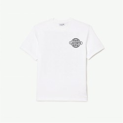 тениска,мъжки,тениски,lacoste,back,print,t,shirt,white,001