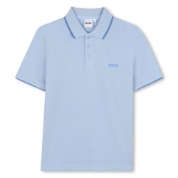 блуза,с,яка,boss,kids,short,sleeve,polo,shirt,prsn,blue,887