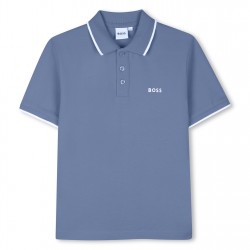 блуза,с,яка,детски,3/4,панталони,детски,облекла,boss,kids',short,sleeve,polo,shirt,lavender,blue