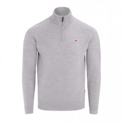 пуловер,мъжки,туристически,полари,мъжки,полари,lee,cooper,cooper,long,sleeve,quarter,zip,jumper,light,grey