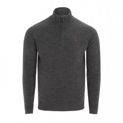 пуловер,мъжки,туристически,полари,мъжки,полари,lee,cooper,cooper,long,sleeve,quarter,zip,jumper,charcoal