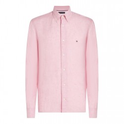 риза,облекла,на,разпродажба,мъжки,ризи,tommy,hilfiger,men's,pigment,dyed,long,sleeve,plain,shirt,classic,pink