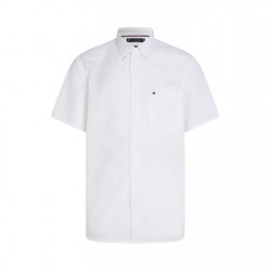 риза,облекла,на,разпродажба,мъжки,ризи,tommy,hilfiger,men's,seersucker,short,sleeve,plain,shirt,optic,white