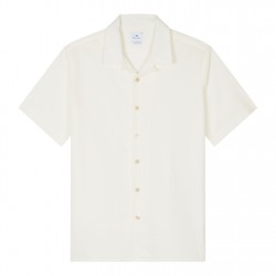 риза,облекла,на,разпродажба,мъжки,ризи,ps,paul,smith,men's,seersucker,short,sleeve,plain,shirt,white,02