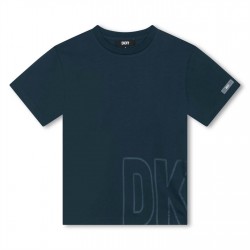 детска,тениска,детски,3/4,панталони,dkny,unisex,kids',logo,print,regular,fit,t,shirt,navy,84w