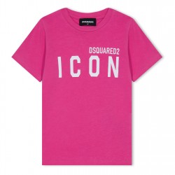 юношеска,тениска,детски,3/4,панталони,dsquared2,be,icon,cool,t,shirt,juniors,pink,dq353