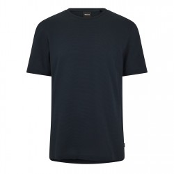 тениска,облекла,на,разпродажба,мъжки,тениски,boss,men's,tiburt,bubble,structure,cotton,short,sleeve,t,shirt,dark,blue