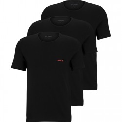 тениска,мъжки,тениски,hugo,3,pack,t,shirts,black
