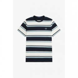 тениска,облекла,на,разпродажба,мъжки,тениски,fred,perry,men's,bold,stripe,regular,fit,t,shirt,navy,608