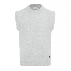 firetrap,crew,neck,sleeveless,sweater,vest,men,light,grey