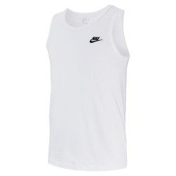 Мъжки потник Nike Club Tank Top Mens - White/Black мъжки,потник,мъжки,блузи,с,яка,мъжки,тениски,мъжки,потници,nike,club,tank,top,mens,white,black