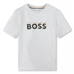 юношеска,тениска,детски,облекла,boss,bold,logo,t,shirt,juniors,grey,a32