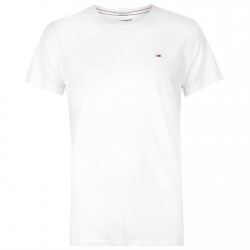 тениска,с,къс,ръкав,мъжки,тениски,tommy,jeans,crew,neck,tee,white