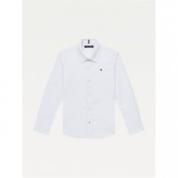 детски,облекла,tommy,hilfiger,solid,stretch,poplin,shirt,l,s,white