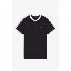 мъжки,тениски,fred,perry,tape,tee,black,102