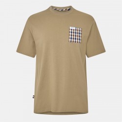 тениска,облекла,на,разпродажба,мъжки,тениски,aquascutum,checked,t,shirt,khaki