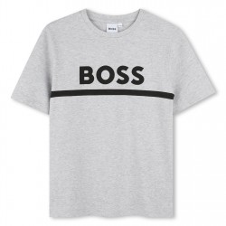 детска,тениска,детски,тениски,boss,large,logo,t,shirt,junior,boys,grey,a32