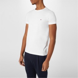тениска,облекла,на,разпродажба,tommy,hilfiger,stretch,slim,fit,t,shirt,white,100