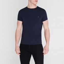 тениска,облекла,на,разпродажба,tommy,hilfiger,stretch,slim,fit,t,shirt,blue,416