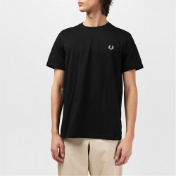тениска,облекла,на,разпродажба,мъжки,тениски,fred,perry,men's,regular,fit,back,graphic,t,shirt,black,102