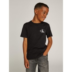 Детска тениска Calvin Klein Jeans Unisex Kids Chest Monologo Logo T-Shirt - CK Black BEH детска,тениска,calvin,klein,jeans,unisex,kids,chest,monologo,logo,t,shirt,ck,black,beh