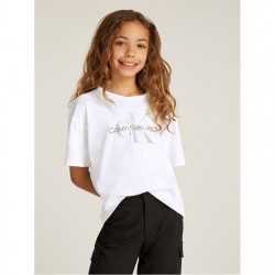 тениска,детски,облекла,calvin,klein,jeans,monologo,glitter,ss,t,shirt,white,yaf